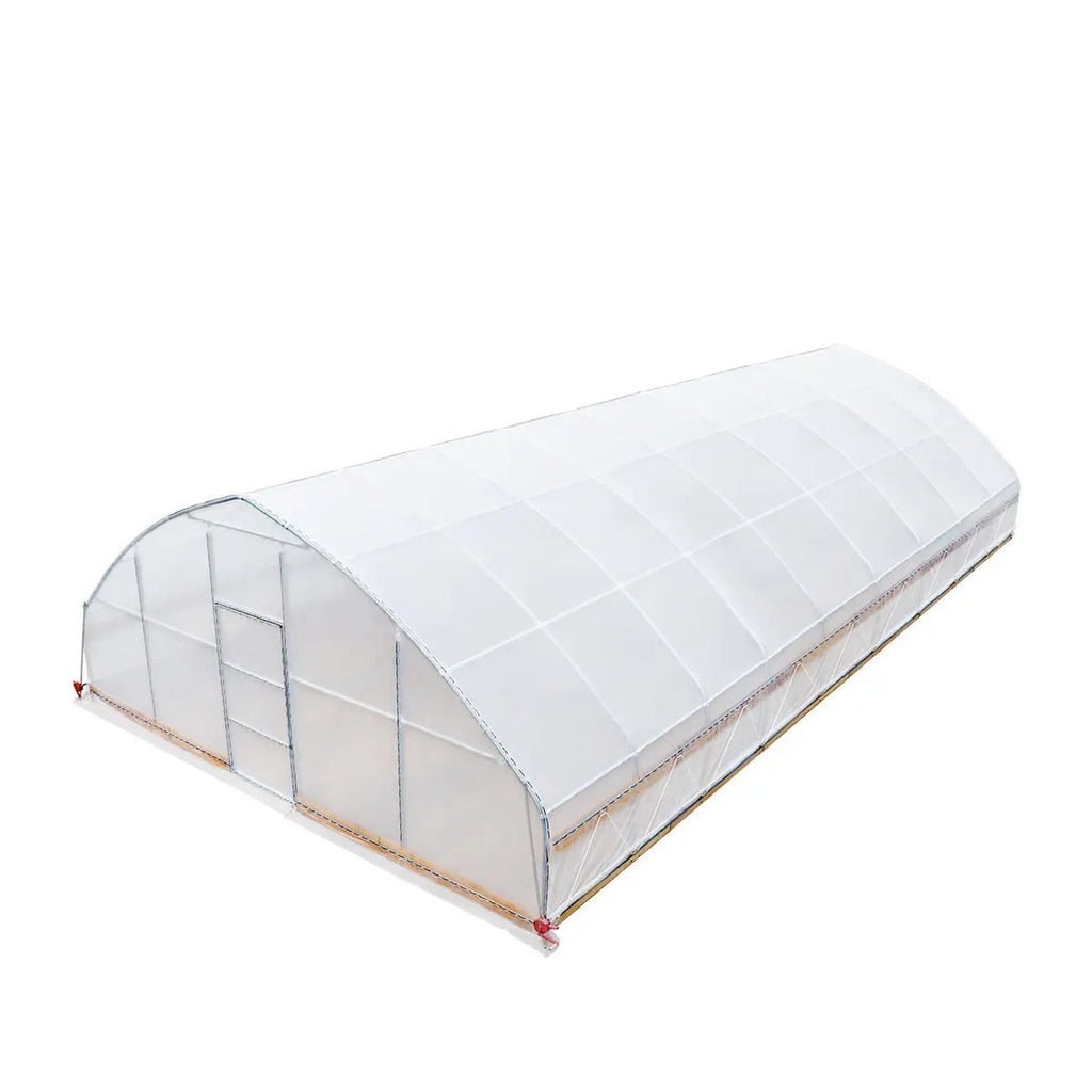 25' x 40' Tunnel Greenhouse Grow Tent w/6 Mil Clear EVA Plastic Film, Cold Frame, Hand Crank Roll-Up Sides, Peak Ceiling Roof, TMG-GH2540-V2(Previously GH2540)