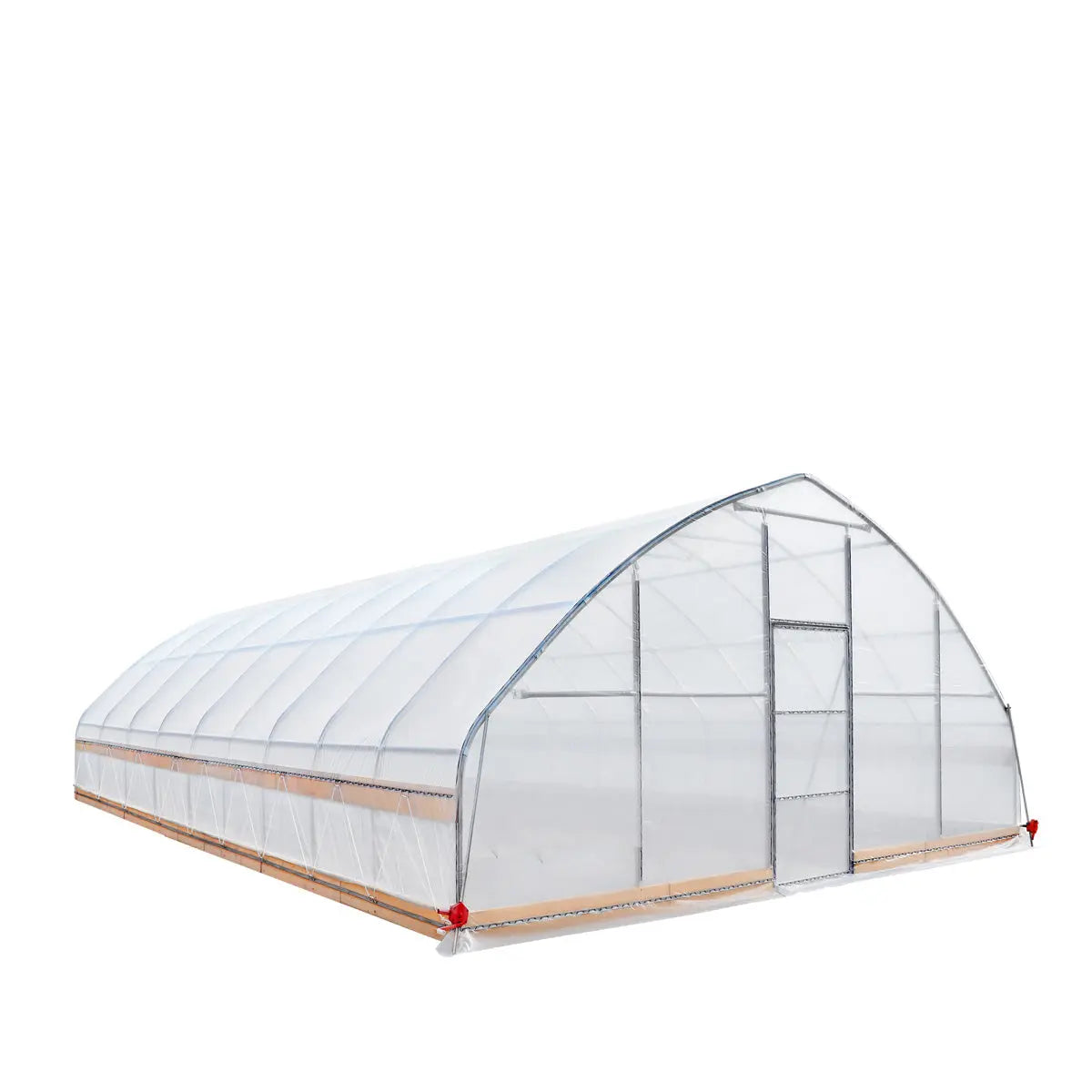 25' x 40' Tunnel Greenhouse Grow Tent w/6 Mil Clear EVA Plastic Film, Cold Frame, Hand Crank Roll-Up Sides, Peak Ceiling Roof, TMG-GH2540-V2(Previously GH2540)