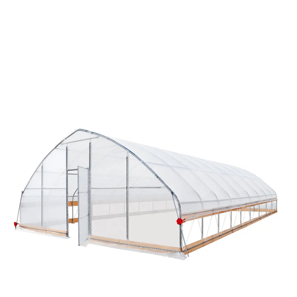 25' x 40' Tunnel Greenhouse Grow Tent w/6 Mil Clear EVA Plastic Film, Cold Frame, Hand Crank Roll-Up Sides, Peak Ceiling Roof, TMG-GH2540-V2(Previously GH2540)