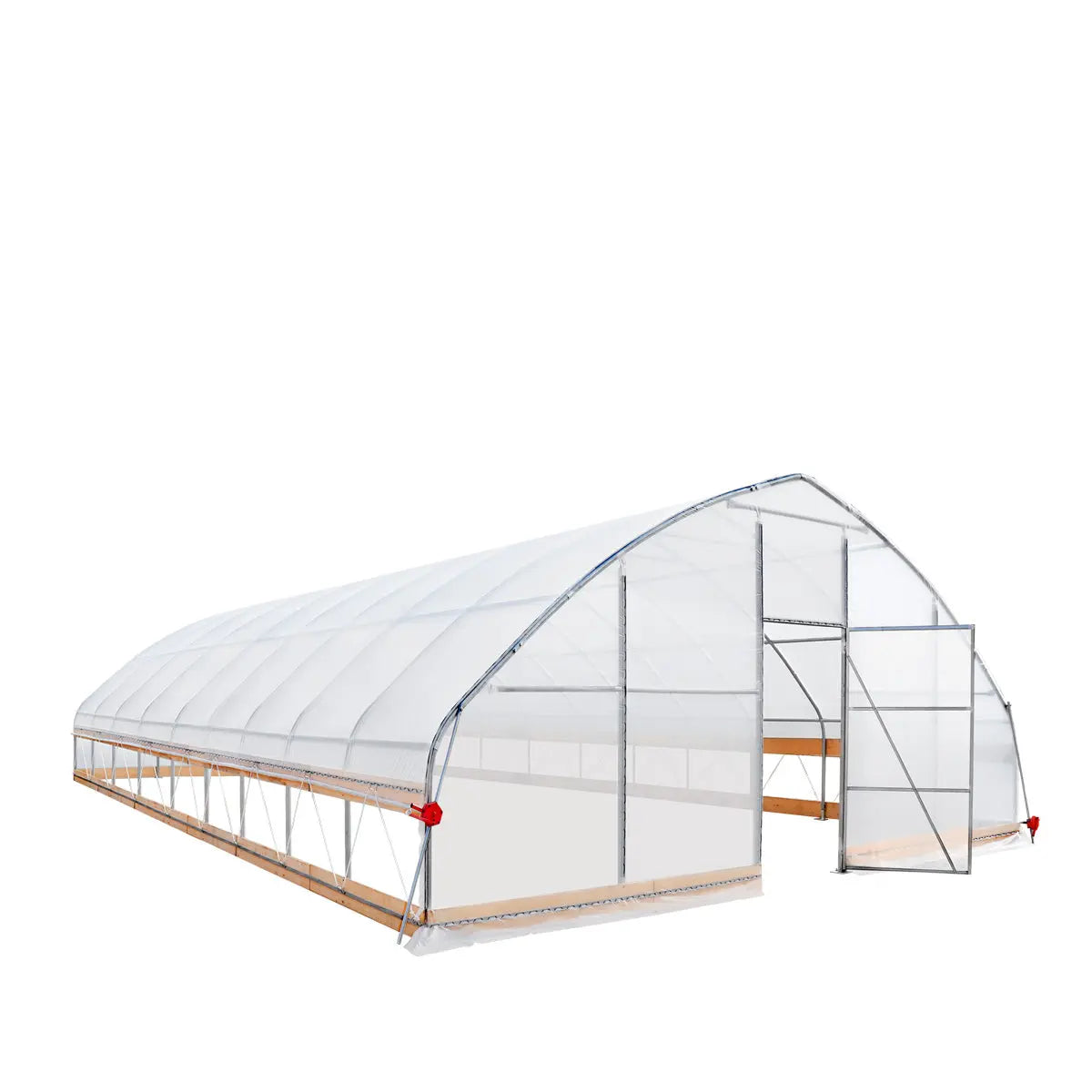 25' x 40' Tunnel Greenhouse Grow Tent w/6 Mil Clear EVA Plastic Film, Cold Frame, Hand Crank Roll-Up Sides, Peak Ceiling Roof, TMG-GH2540-V2(Previously GH2540)