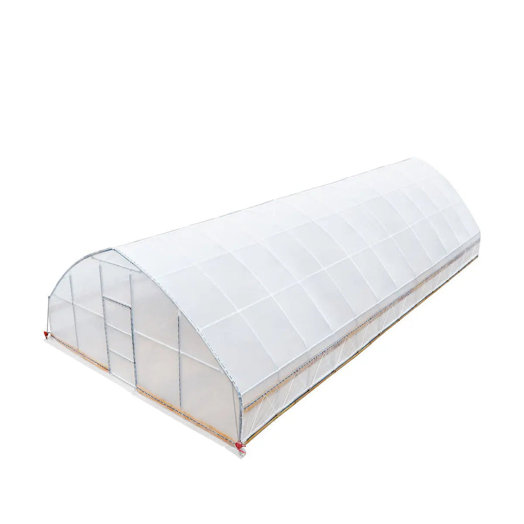 25' x 50' Tunnel Greenhouse Grow Tent w/6 Mil Clear EVA Plastic Film, Cold Frame, Hand Crank Roll-Up Sides, Peak Ceiling Roof, TMG-GH2550-V2(Previously GH2550)
