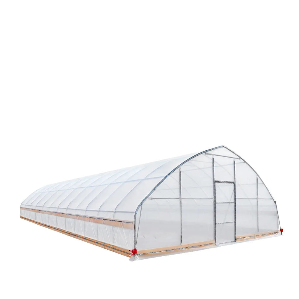 25' x 50' Tunnel Greenhouse Grow Tent w/6 Mil Clear EVA Plastic Film, Cold Frame, Hand Crank Roll-Up Sides, Peak Ceiling Roof, TMG-GH2550-V2(Previously GH2550)