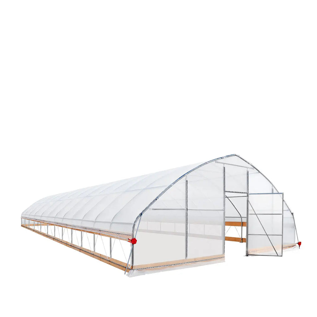 25' x 50' Tunnel Greenhouse Grow Tent w/6 Mil Clear EVA Plastic Film, Cold Frame, Hand Crank Roll-Up Sides, Peak Ceiling Roof, TMG-GH2550-V2(Previously GH2550)