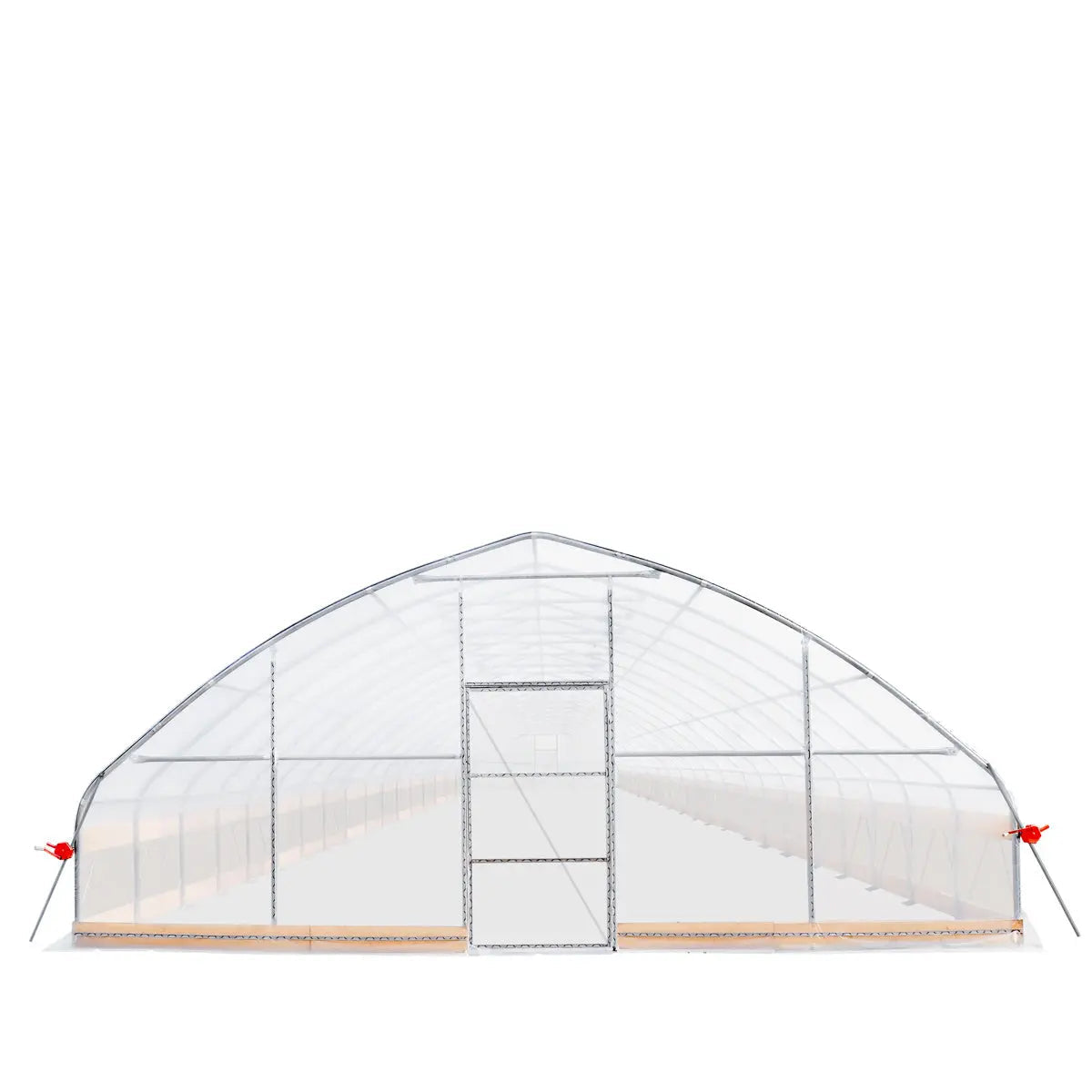 25' x 80' Tunnel Greenhouse Grow Tent w/6 Mil Clear EVA Plastic Film, Cold Frame, Hand Crank Roll-Up Sides, Peak Ceiling Roof, TMG-GH2580 (Discontinued – No Longer Available)