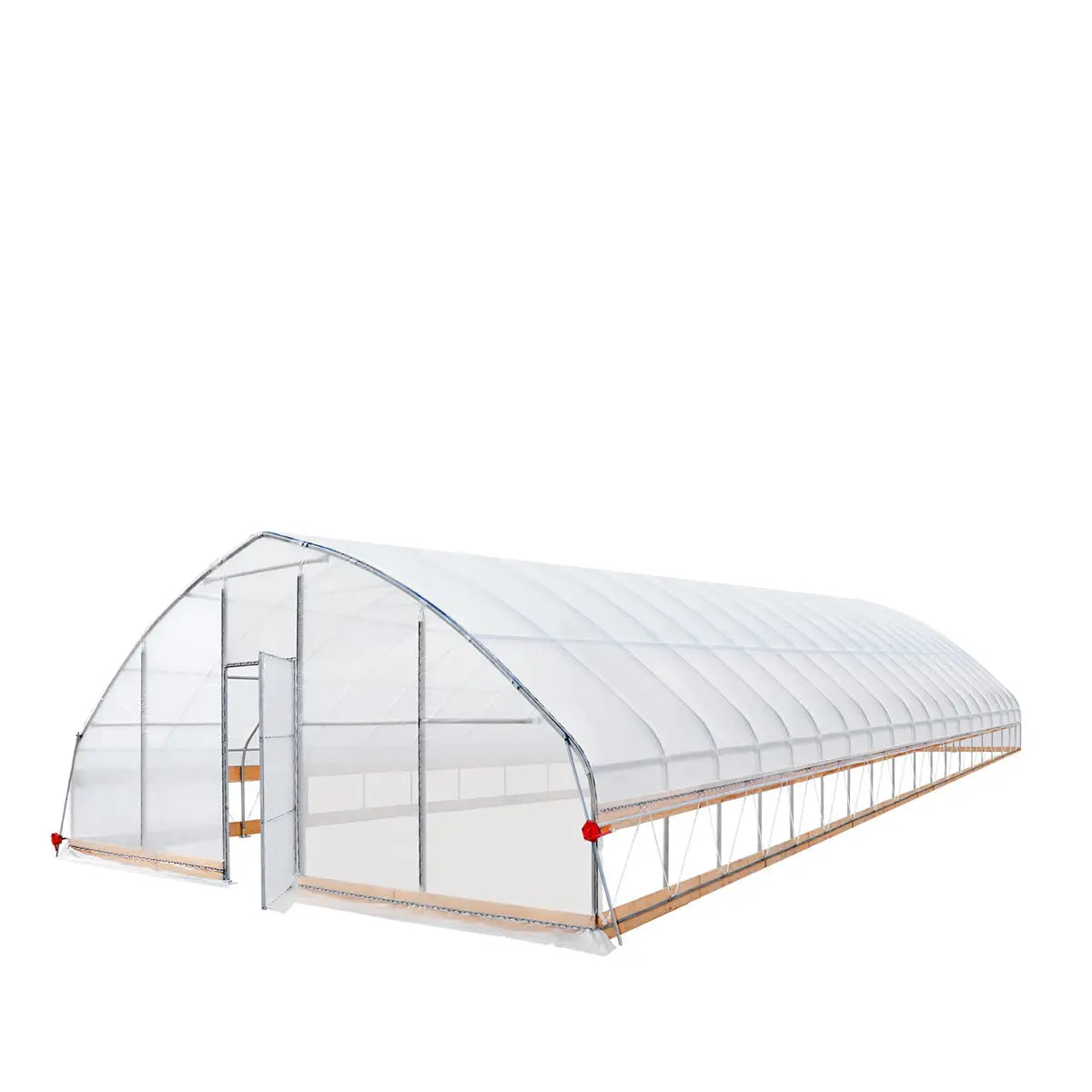 25' x 80' Tunnel Greenhouse Grow Tent w/6 Mil Clear EVA Plastic Film, Cold Frame, Hand Crank Roll-Up Sides, Peak Ceiling Roof, TMG-GH2580 (Discontinued – No Longer Available)