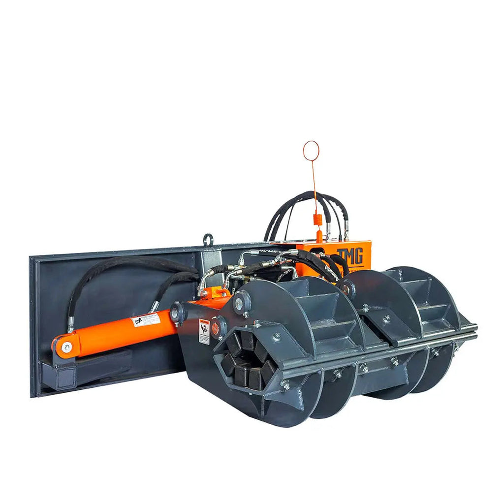 2500-lb Skid Steer Pole Setter, 45' Pole Capacity, 0°-100° Claw Rotation, Jaw Claw Opening 4" to 20", TMG-SPS46