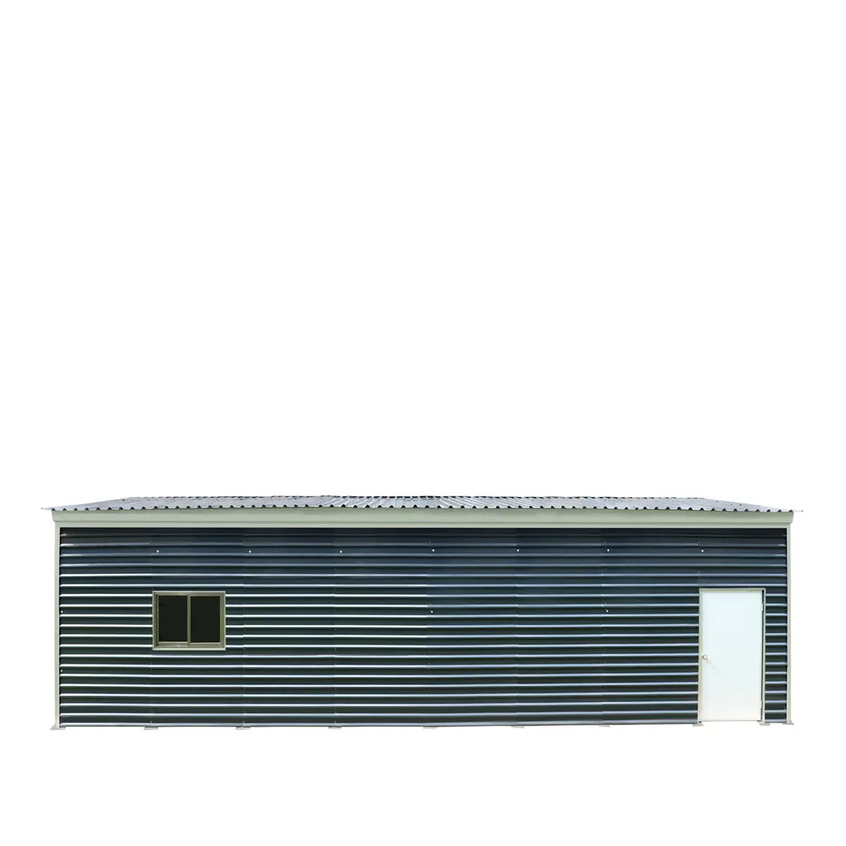 26' x 40' Metal Garage Shed, 9' High Double Front Doors, 14' Peak, 1040 Sq-Ft TMG-MS2640