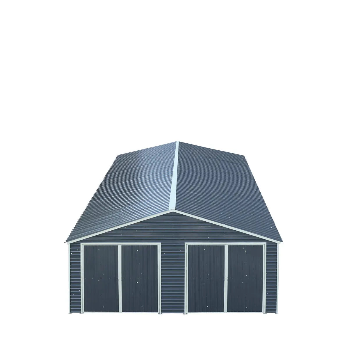 26' x 40' Metal Garage Shed, 9' High Double Front Doors, 14' Peak, 1040 Sq-Ft TMG-MS2640