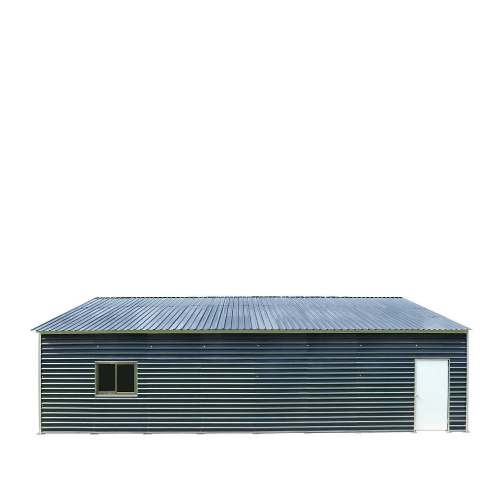 26' x 40' Metal Garage Shed, 9' High Double Front Doors, 14' Peak, 1040 Sq-Ft TMG-MS2640