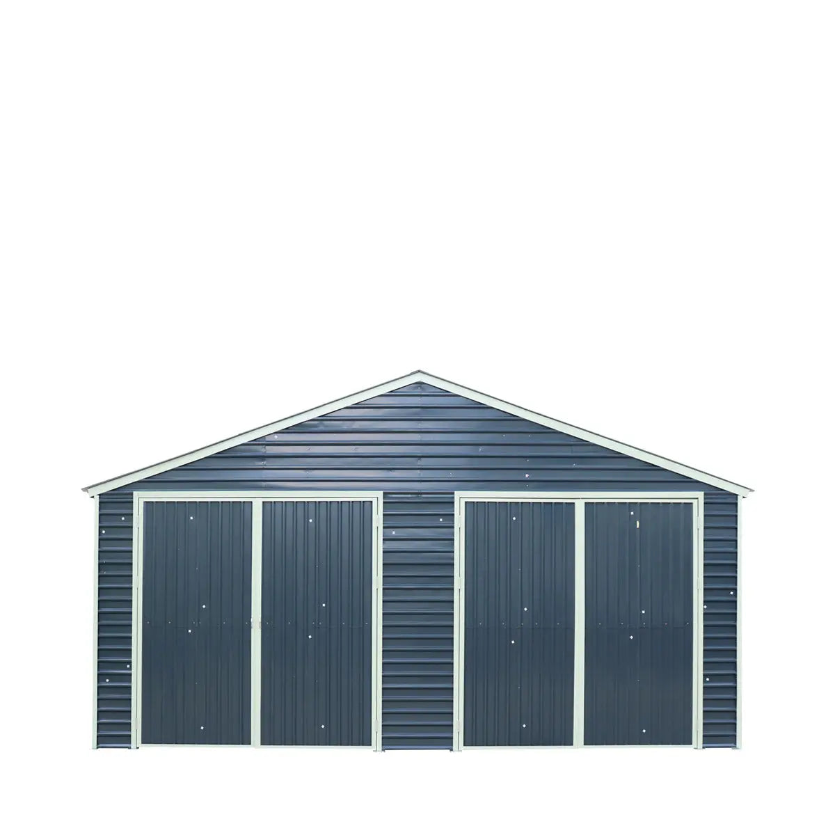 26' x 40' Metal Garage Shed, 9' High Double Front Doors, 14' Peak, 1040 Sq-Ft TMG-MS2640
