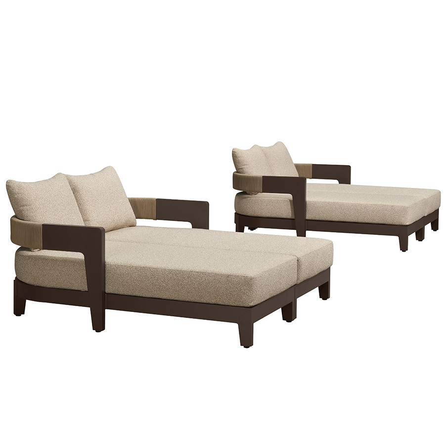 PURPLE LEAF Outdoor daybed Wider Chaise Lounge with Cushion and Pillow