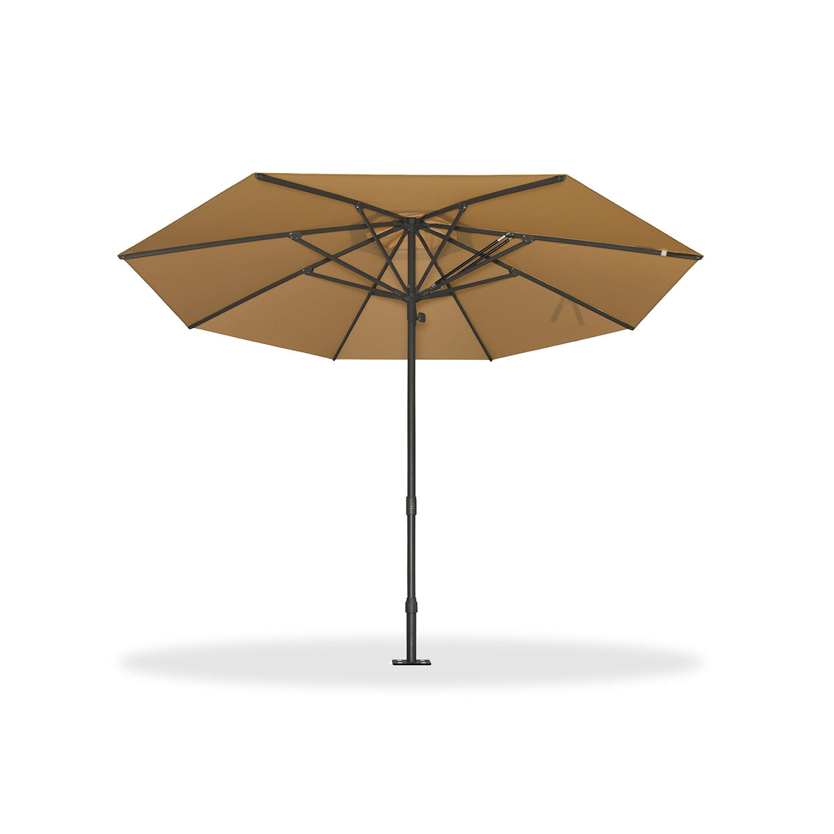 PURPLE LEAF Luxury Market Umbrella Heavy-Duty Commercial Hydraulic Semi-Automatic Patio Umbrella