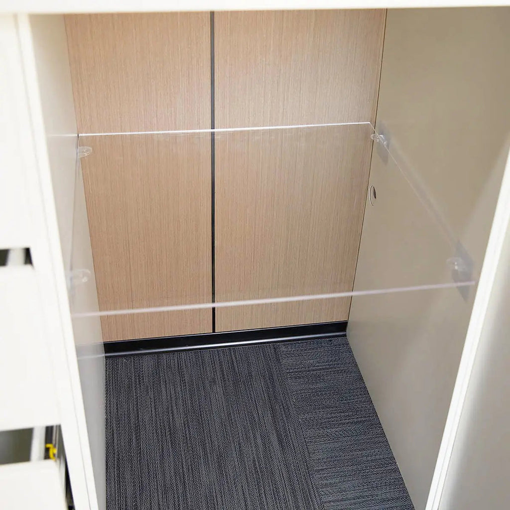 30' Custom Built Steel Container Office, Working Area & Manager's Office, 1 Leather Office Chair, 4 Ergonomic Office Chairs, TMG-SCO30