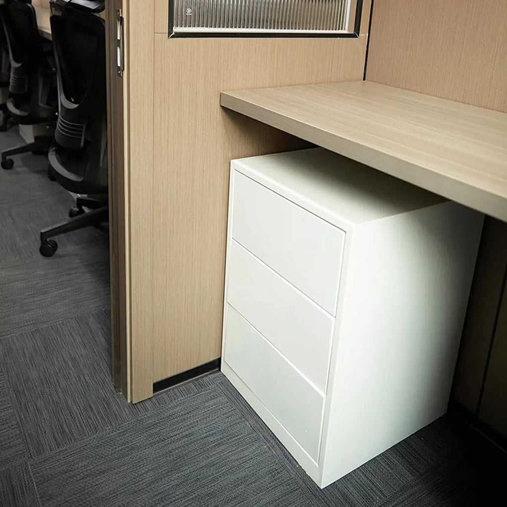30' Custom Built Steel Container Office, Working Area & Manager's Office, 1 Leather Office Chair, 4 Ergonomic Office Chairs, TMG-SCO30