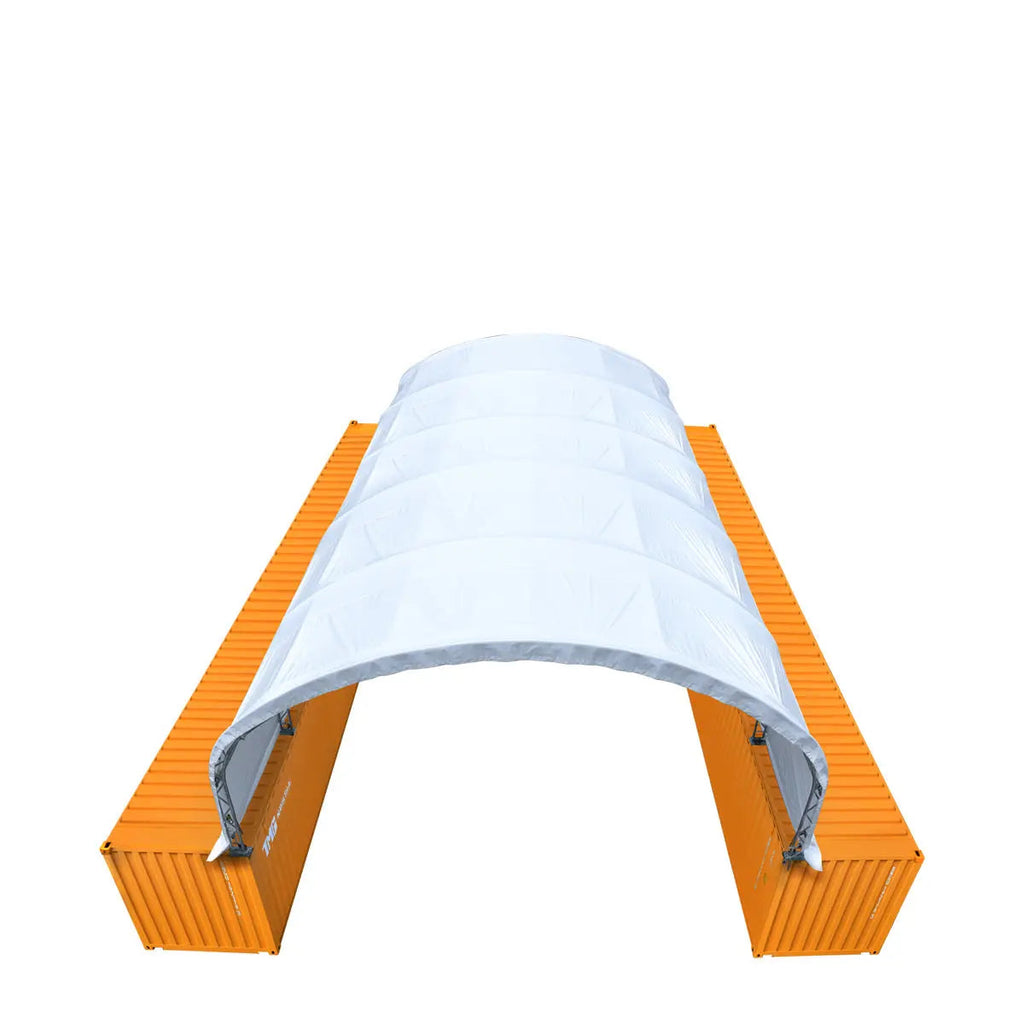30' x 40' Dual Truss Container Shelter with Heavy Duty 17 oz PVC Cover, TMG-DT3040C