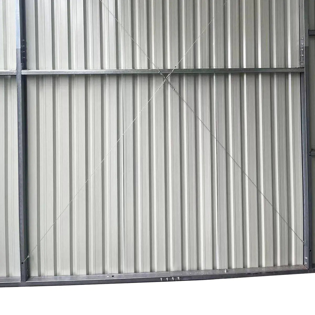 30' x 40' Metal Garage Shed, 11' High Double Front Doors, 17' Peak, 1260 Sq-Ft TMG-MS3040