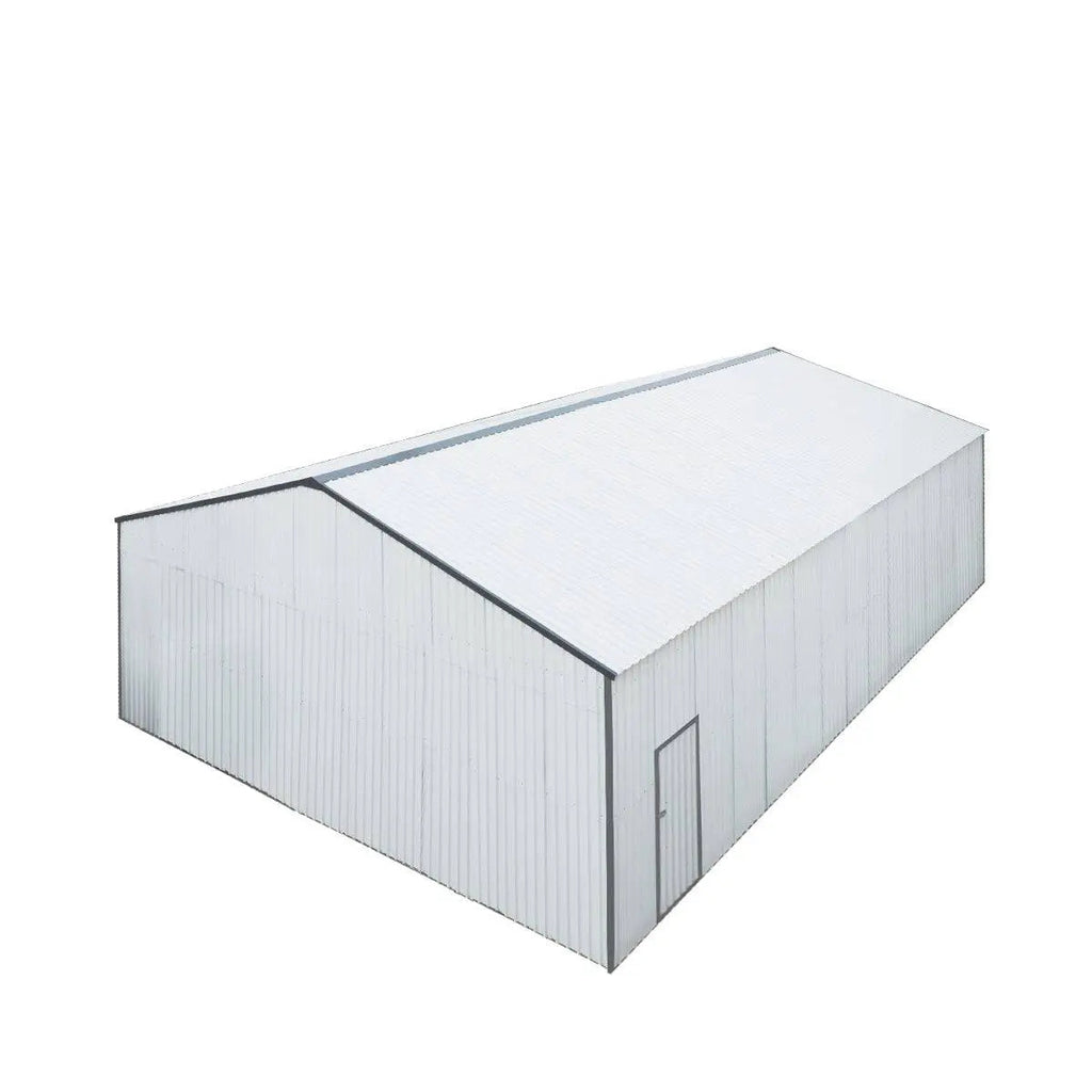30' x 40' Metal Garage Shed, 11' High Double Front Doors, 17' Peak, 1260 Sq-Ft TMG-MS3040