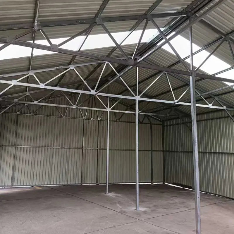 30' x 40' Metal Garage Shed, 11' High Double Front Doors, 17' Peak, 1260 Sq-Ft TMG-MS3040