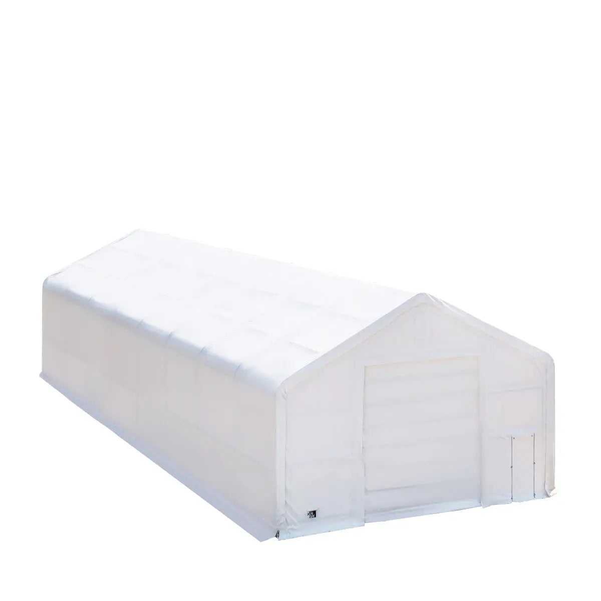 30' x 80' Dual Truss Storage Shelter with Heavy Duty 17 oz PVC Cover & Drive Through Doors, TMG-DT3081 (Discontinued – No Longer Available)
