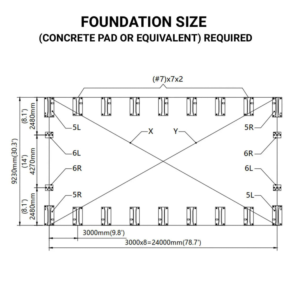 30' x 80' Dual Truss Storage Shelter with Heavy Duty 17 oz PVC Cover & Drive Through Doors, TMG-DT3081 (Discontinued – No Longer Available)