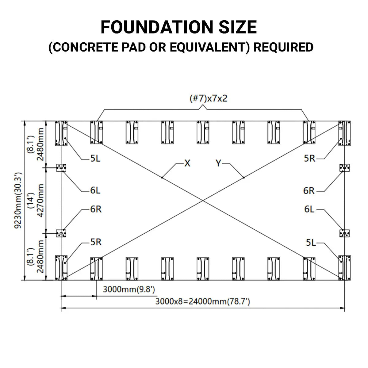 30' x 80' Dual Truss Storage Shelter with Heavy Duty 17 oz PVC Cover & Drive Through Doors, TMG-DT3081 (Discontinued – No Longer Available)