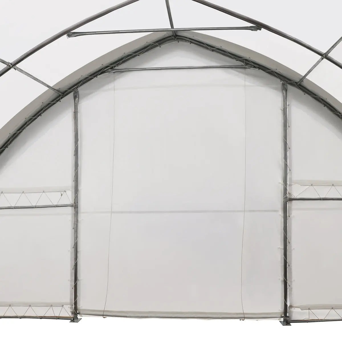 30' x 80' Peak Ceiling Storage Shelter with Heavy Duty 17 oz PVC Cover & Drive Through Doors, TMG-ST3082V