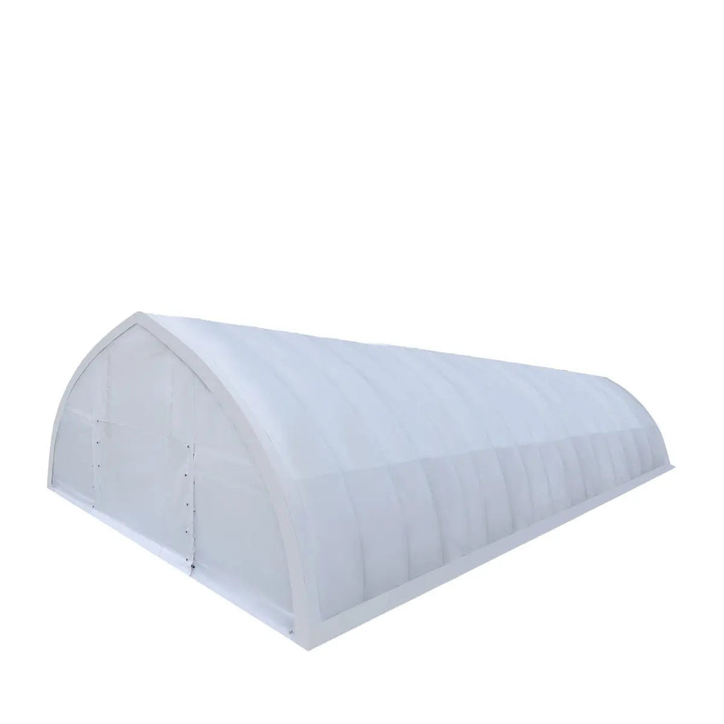 30' x 80' Peak Ceiling Storage Shelter with Heavy Duty 17 oz PVC Cover & Drive Through Doors, TMG-ST3082V