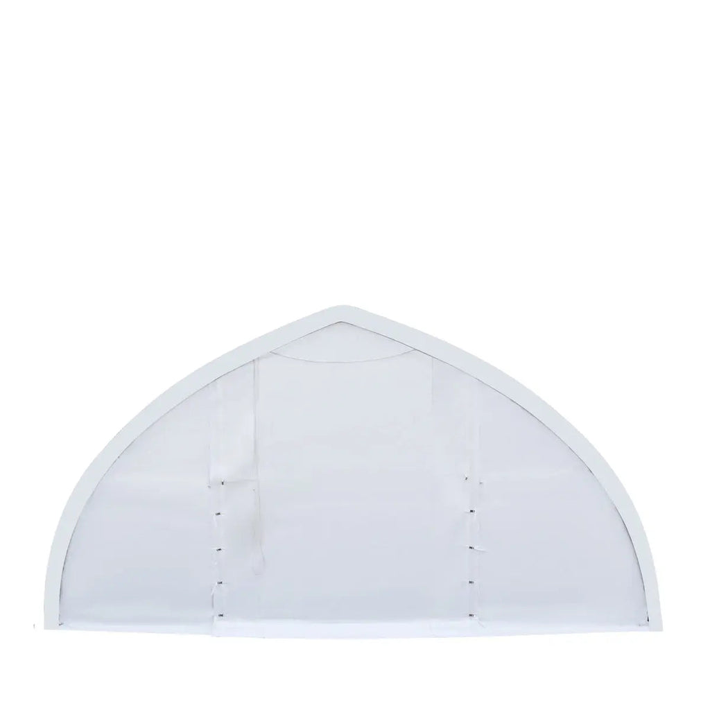 30' x 80' Peak Ceiling Storage Shelter with Heavy Duty 17 oz PVC Cover & Drive Through Doors, TMG-ST3082V