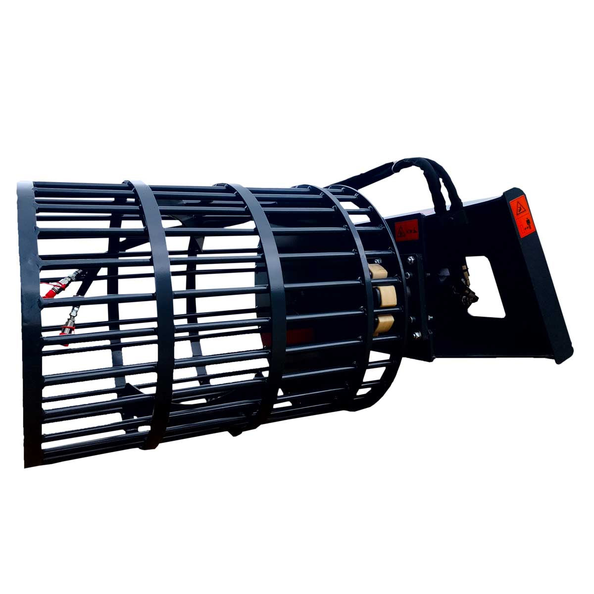 30" Skid-Steer Rotary Rock Picker, 1,250 lb Load Capacity, NM400 Wear Resistant Steel, Universal Mount, TMG-SRP32