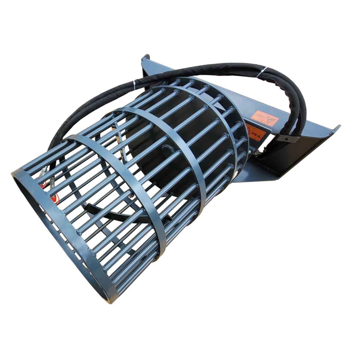 30" Skid-Steer Rotary Rock Picker, 1,250 lb Load Capacity, NM400 Wear Resistant Steel, Universal Mount, TMG-SRP32