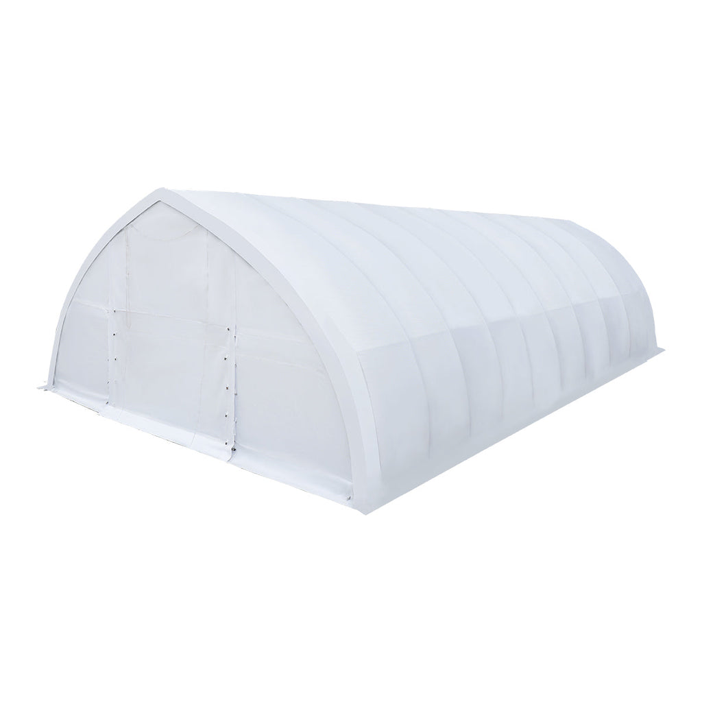 30' x 40' Peak Ceiling Storage Shelter with Heavy Duty 11 oz PE Cover & Drive Through Doors, TMG-ST3042E (Previously ST3040E)