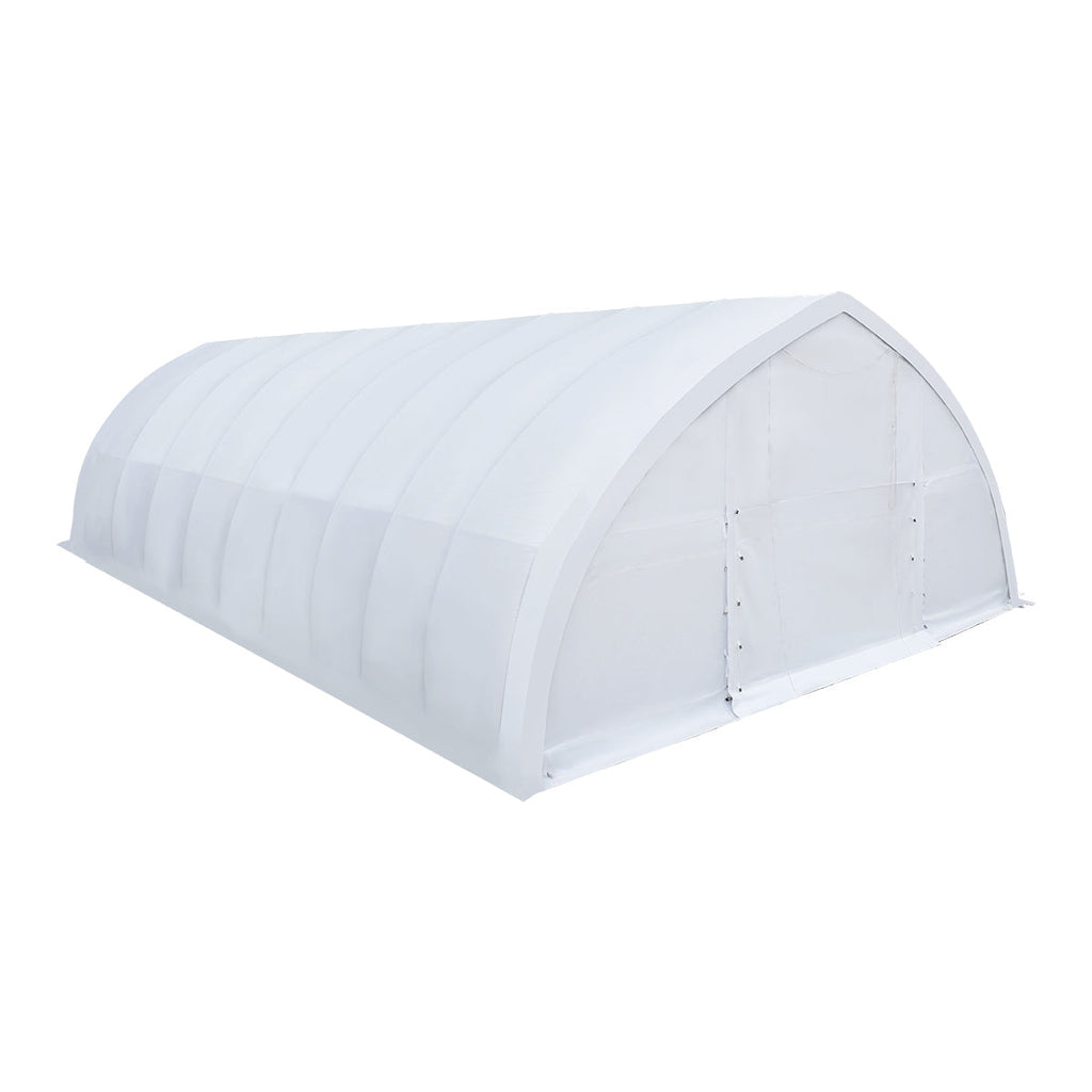 30' x 40' Peak Ceiling Storage Shelter with Heavy Duty 11 oz PE Cover & Drive Through Doors, TMG-ST3042E (Previously ST3040E)