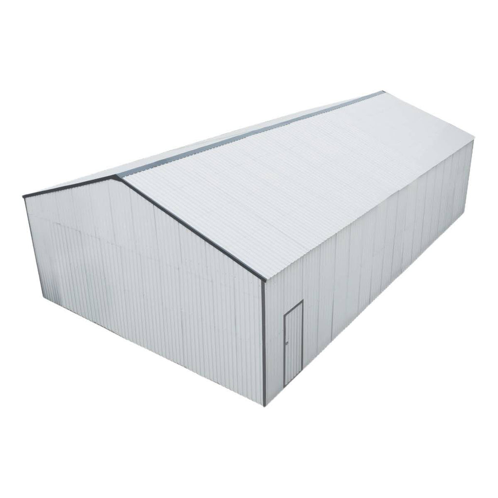 30' x 50' Metal Garage Shed – Steel Building with 11' Clearance High Front Doors, Side Entry Door, 16 GA Steel Structure TMG-MS3050