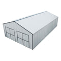 30' x 50' Metal Garage Shed – Steel Building with 11' Clearance High Front Doors, Side Entry Door, 16 GA Steel Structure TMG-MS3050
