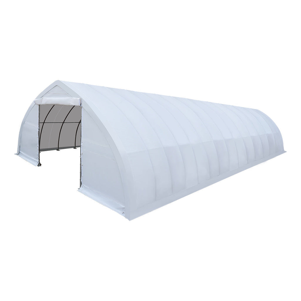 30' x 60' Peak Ceiling Storage Shelter with Heavy Duty 17 oz PVC Cover & Drive Through Doors, TMG-ST3062V (Previously ST3060V)