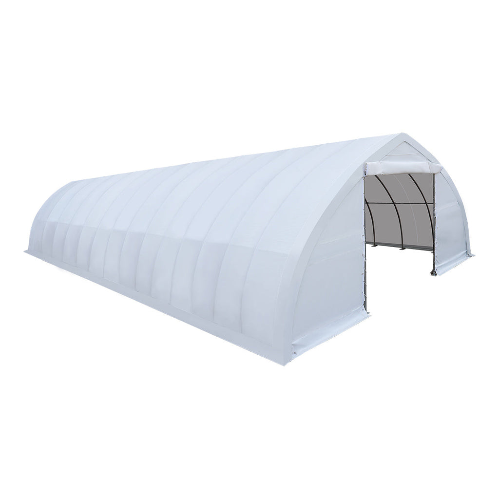 30' x 60' Peak Ceiling Storage Shelter with Heavy Duty 17 oz PVC Cover & Drive Through Doors, TMG-ST3062V (Previously ST3060V)