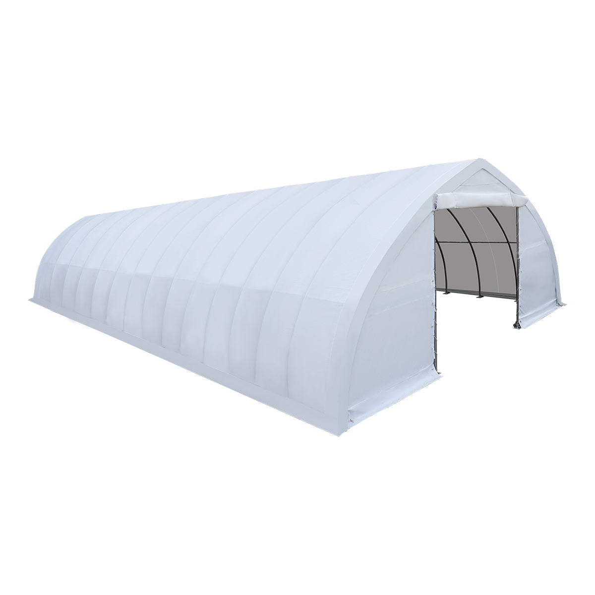 30' x 60' Peak Ceiling Storage Shelter with Heavy Duty 17 oz PVC Cover & Drive Through Doors, TMG-ST3062V (Previously ST3060V)