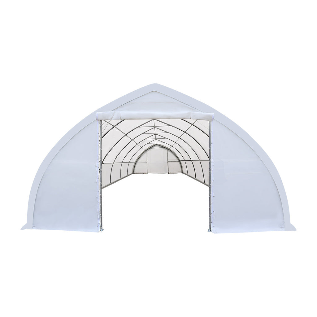 30' x 60' Peak Ceiling Storage Shelter with Heavy Duty 17 oz PVC Cover & Drive Through Doors, TMG-ST3062V (Previously ST3060V)