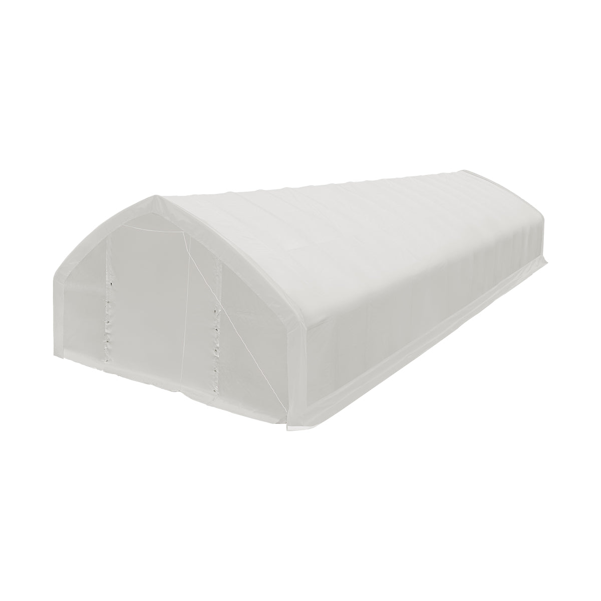 30' x 70' Straight Wall Peak Ceiling Storage Shelter with Heavy Duty 10 oz PE Cover TMG-ST3072E (Previously ST3070E)