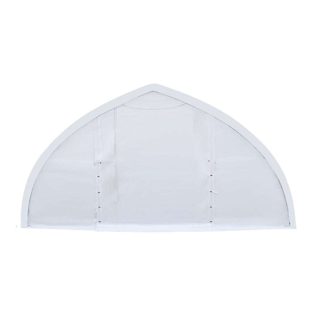 30' x 80' Peak Ceiling Storage Shelter with Heavy Duty 11 oz PE Cover & Drive Through Doors, TMG-ST3082E (Previously ST3080E)