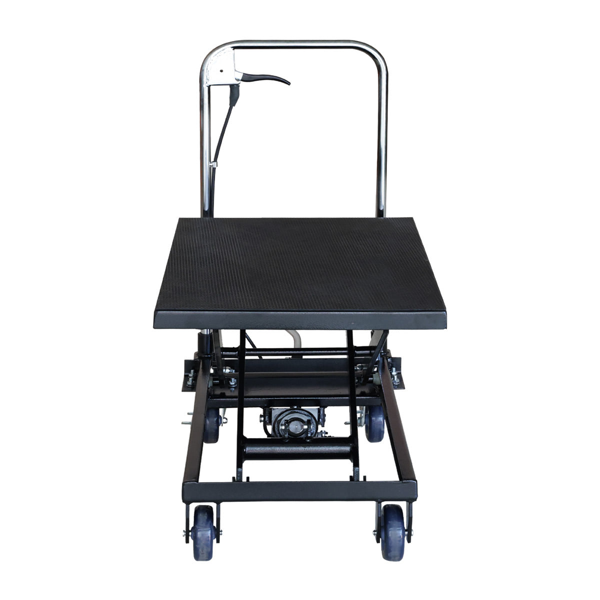 330-Lb Mobile Scissor Lift Table, 28" Lifting Height, Foot Pedal Operation, Rubber Padded Tabletop, TMG-ALS01 (Discontinued – No Longer Available)