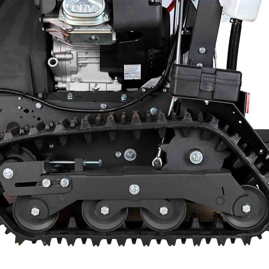 TMG Heavy Series™ Stand-On Rubber Track Snow Blower, Dual Stage, LED Light, 50' Throwing Distance TMG-GSB36 (Discontinued – No Longer Available)