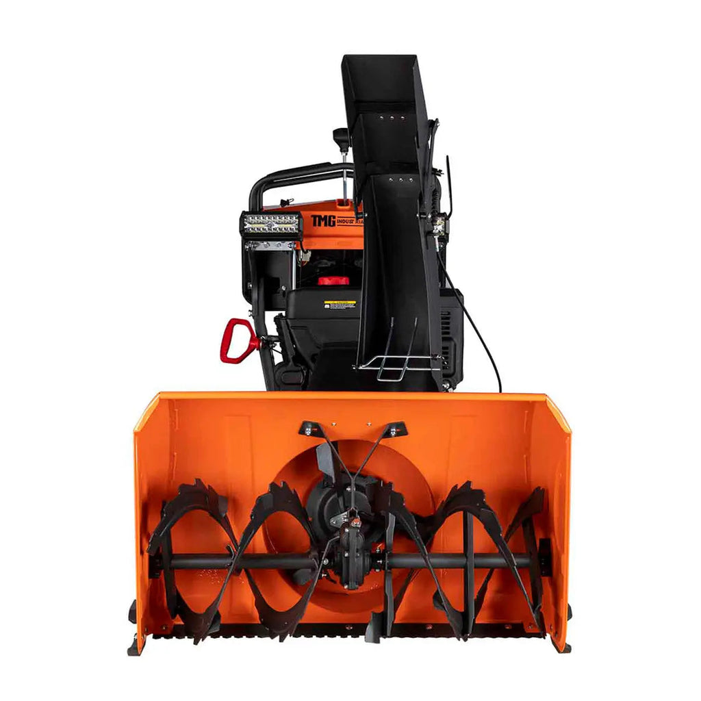 TMG Heavy Series™ Stand-On Rubber Track Snow Blower, Dual Stage, LED Light, 50' Throwing Distance TMG-GSB36 (Discontinued – No Longer Available)