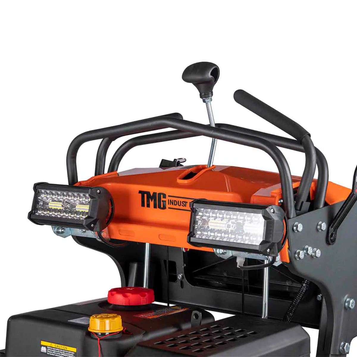 TMG Heavy Series™ Stand-On Rubber Track Snow Blower, Dual Stage, LED Light, 50' Throwing Distance TMG-GSB36 (Discontinued – No Longer Available)