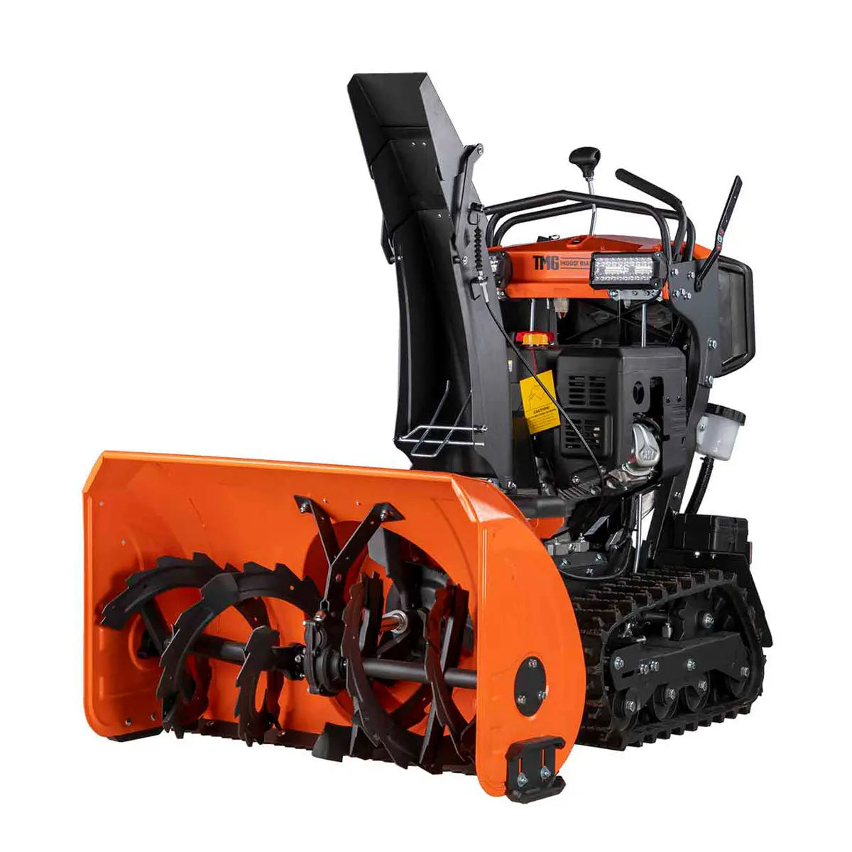 TMG Heavy Series™ Stand-On Rubber Track Snow Blower, Dual Stage, LED Light, 50' Throwing Distance TMG-GSB36 (Discontinued – No Longer Available)