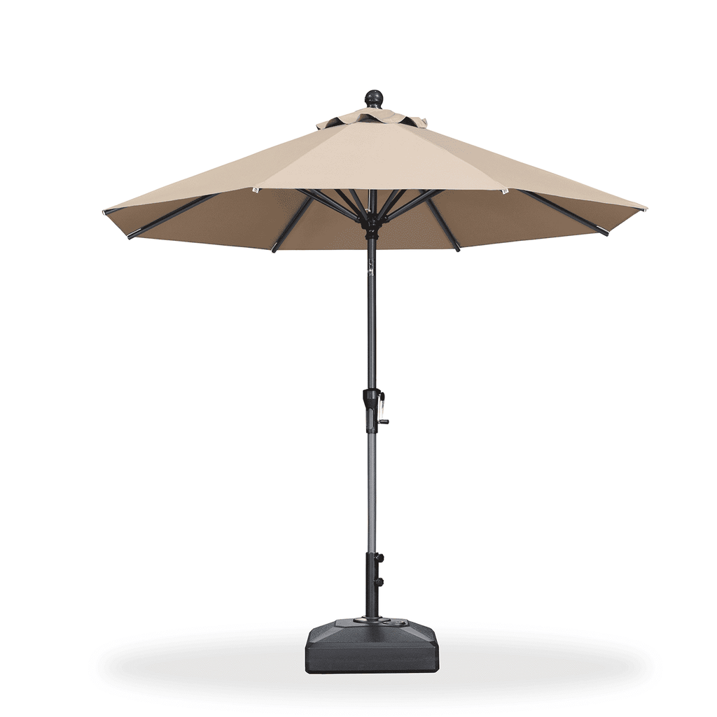 PURPLE LEAF Round Tiltable Patio Umbrella Poolside Porch Table Umbrella