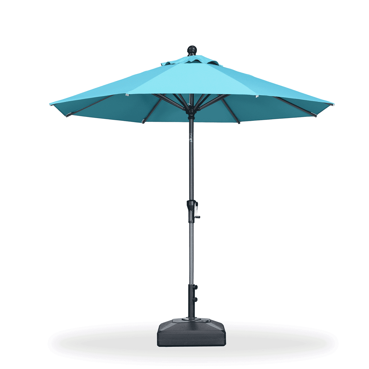 PURPLE LEAF Round Tiltable Patio Umbrella Poolside Porch Table Umbrella