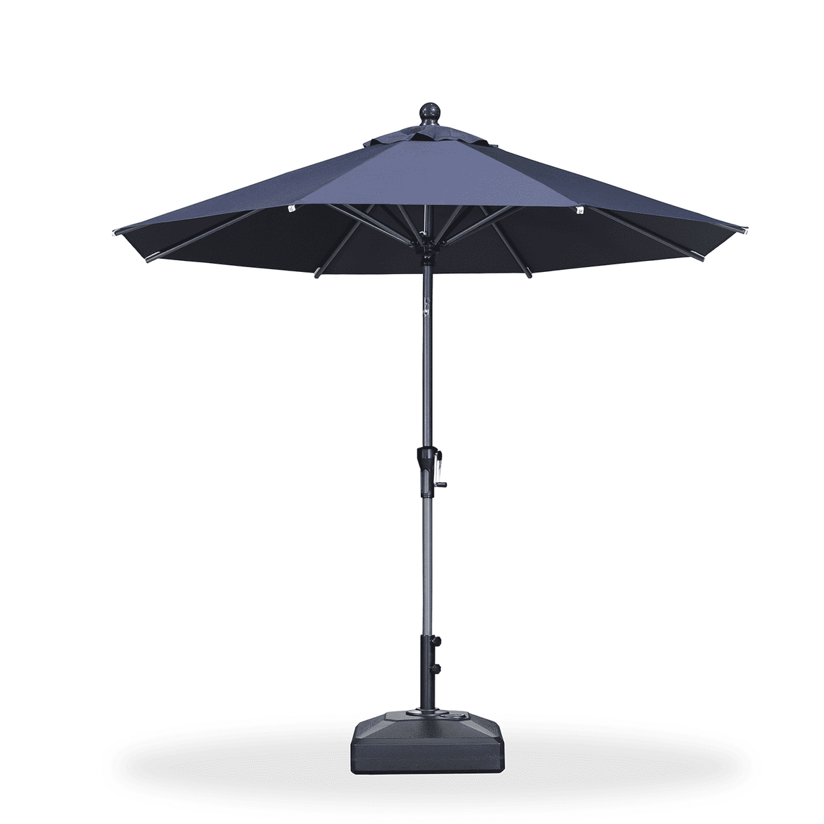 PURPLE LEAF Round Tiltable Patio Umbrella Poolside Porch Table Umbrella