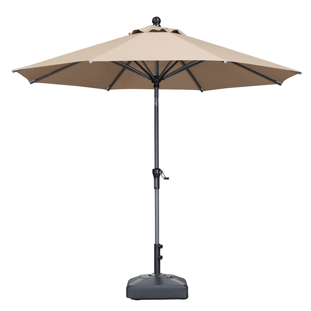 PURPLE LEAF Round Tiltable Patio Umbrella Poolside Porch Table Umbrella