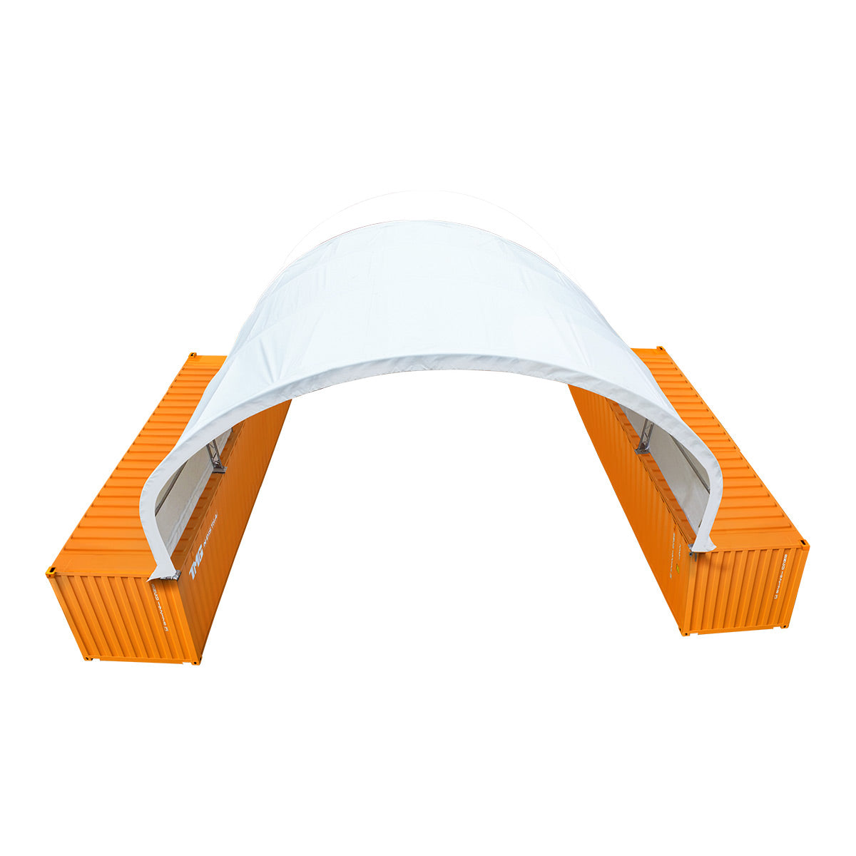 40' x 20' Dual Truss Container Shelter with Heavy Duty 21 oz PVC Cover, TMG-DT4022C